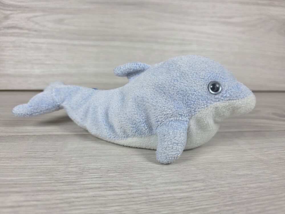 Ty Clipper Plush Dolphin w Tag and Button SU37